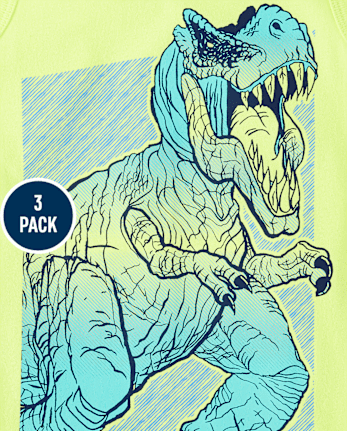 Boys Dino Tank Top 3-Pack