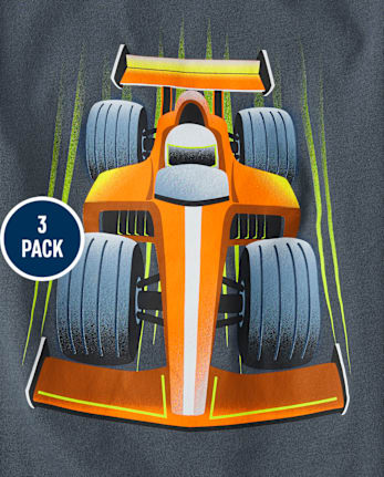 Baby And Toddler Boys Vehicle Graphic Tee 3-Pack