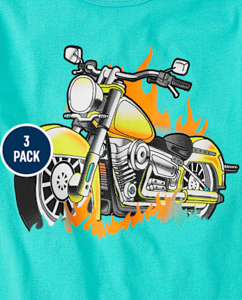 Boys Vehicle Graphic Tee 3-Pack