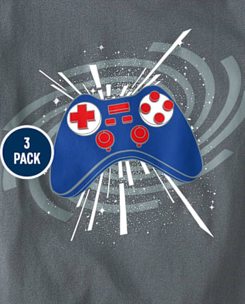 Boys Gamer Graphic Tee 3-Pack