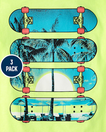 Boys Summer Graphic Tee 3-Pack