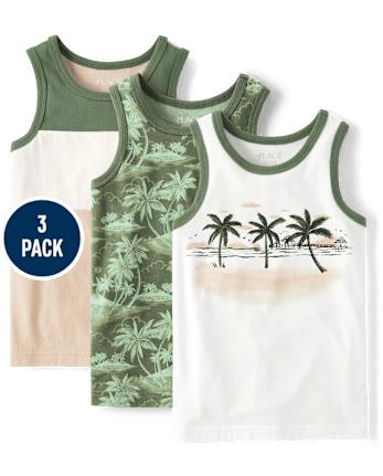 Boys Beach Tank Top 3-Pack