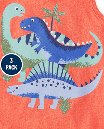 Baby And Toddler Boys Print Tank Top 3-Pack