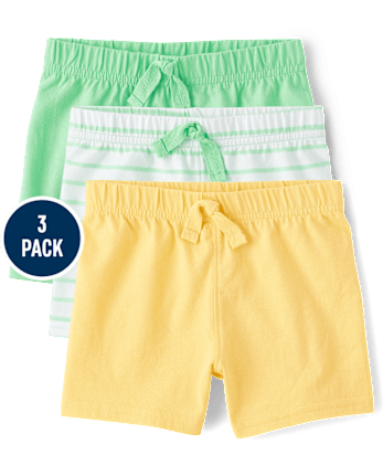 Baby Boys Striped Shorts 3-Pack