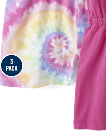 Lot de 3 barboteuses imprimées pour filles