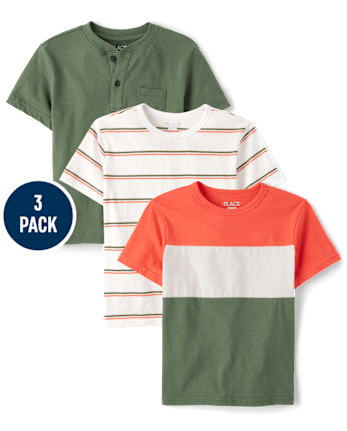 Boys Colorblock Top 3-Pack