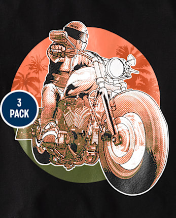 Lot de 3 t-shirts graphiques pour garçons