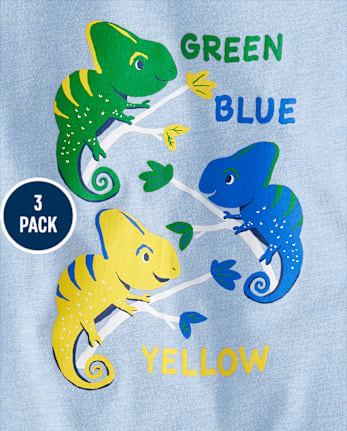 Baby And Toddler Boys Educational Graphic Tee 3-Pack