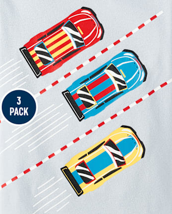 Baby And Toddler Boys Vehicle Graphic Tee 3-Pack