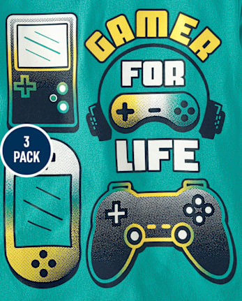 Boys Gamer Graphic Tee 3-Pack