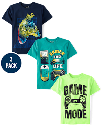 Boys Gamer Graphic Tee 3-Pack