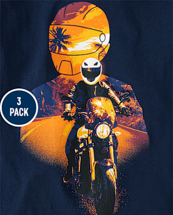 Boys Vehicle Graphic Tee 3-Pack