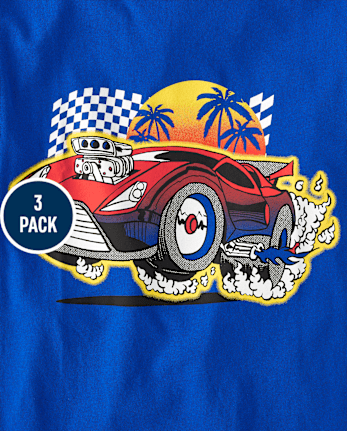 Boys Vehicle Graphic Tee 3-Pack