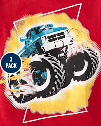 Boys Vehicle Graphic Tee 3-Pack