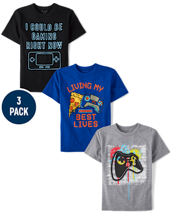 Boys Gamer Graphic Tee 3-Pack