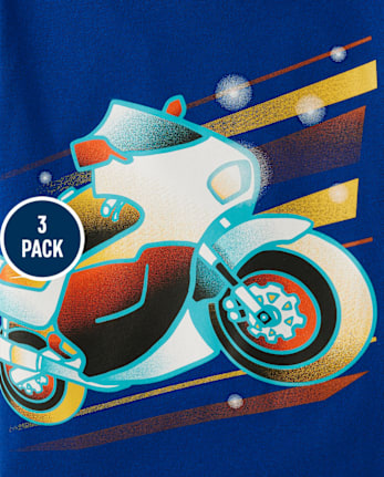 Baby And Toddler Boys Vehicle Graphic Tee 3-Pack