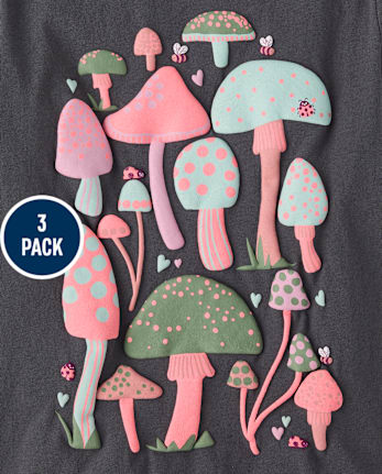 Lot de 3 t-shirts à imprimé animal pour fille