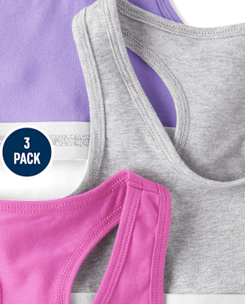 Girls Racerback Bralette 3-Pack