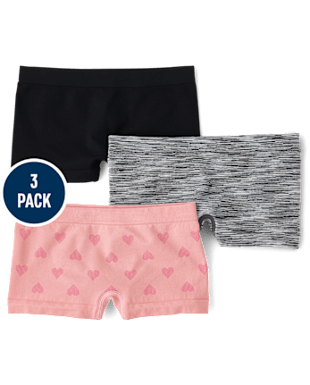 Girls Heart Seamless Girl Short Underwear 3-Pack