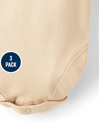 Baby Girls Peter Pan Bodysuit 3-Pack