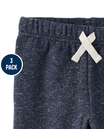 Baby And Toddler Fleece Jogger Pants 3-Pack