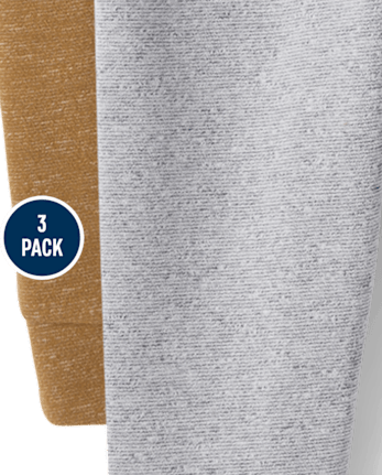 Baby And Toddler Fleece Jogger Pants 3-Pack