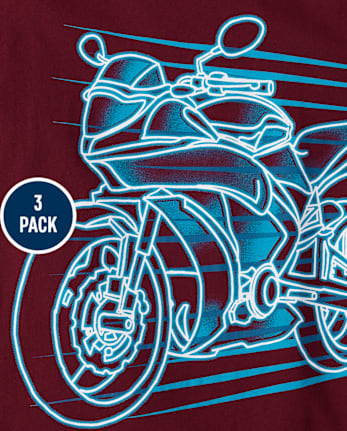 Boys Vehicles Graphic Tee 3-Pack