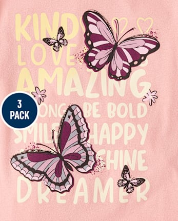 Girls Dreamer Graphic Tee 3-Pack