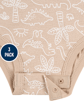 Baby Boys Huggiesâ¢ Dinosaur Bodysuit 3-Pack