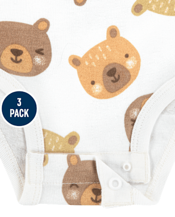 Baby Huggiesâ¢ Bear Bodysuit 3-Pack