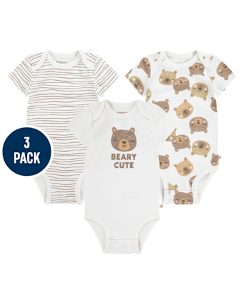 Baby Huggies Bear Bodysuit 3-Pack