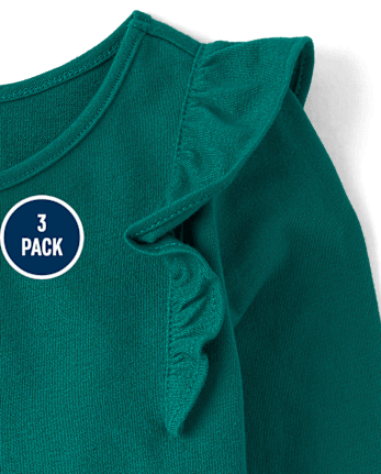 Toddler Girls Holiday Top 3-Pack