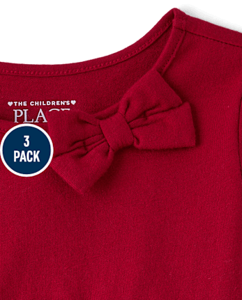 Toddler Girls Holiday Top 3-Pack