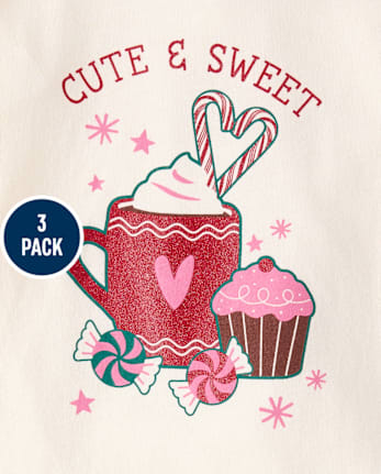 Toddler Girls Holiday Top 3-Pack