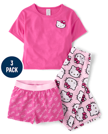 Girls Hello Kitty® 3-Piece Pajama Set
