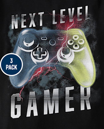 Boys Gaming Graphic Tee 3-Pack