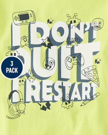 Boys Gaming Graphic Tee 3-Pack