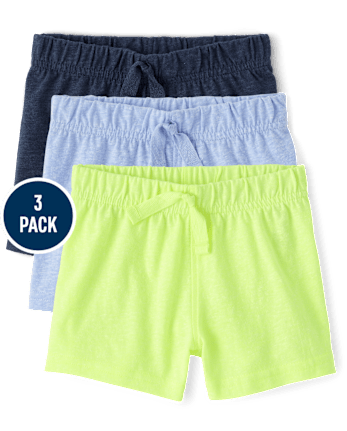 Baby Boys Marled Shorts 3-Pack