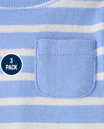 Baby Boys Striped Bodysuit 3-Pack
