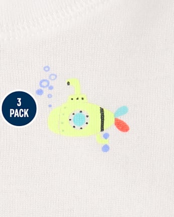 Baby Boys Striped Bodysuit 3-Pack