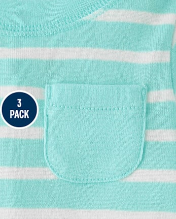 Baby Boys Striped Bodysuit 3-Pack
