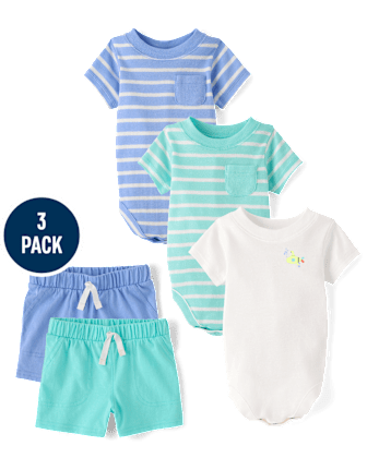 Baby Boys Striped Bodysuit 3-Pack