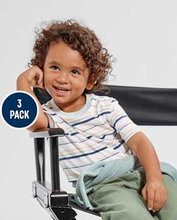 Baby And Toddler Boys Sports Tee 3-Pack