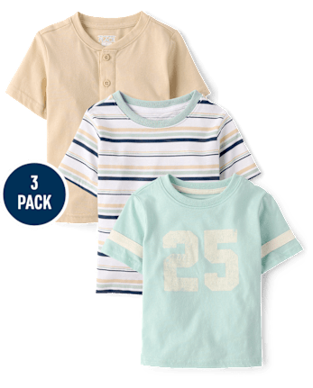 Baby And Toddler Boys Sports Tee 3-Pack