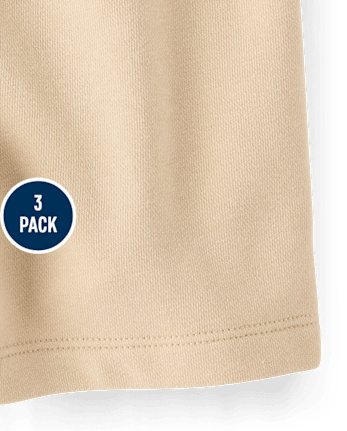 Baby And Toddler Boys French Terry Active Shorts 3-Pack