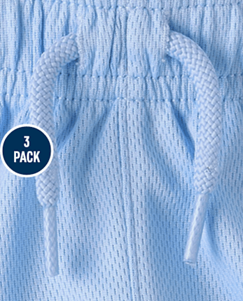 Short de sport en maille à séchage rapide pour bébés et petits garçons (lot de 3)