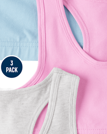 Girls Racerback Bralette 3-Pack