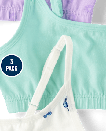 Girls Butterfly Bralette 3-Pack