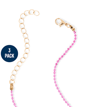 Girls Shakey Heart BFF Necklace 3-Pack
