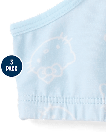 Girls Hello KittyÂ® Bralette 3-Pack